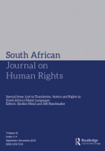 South African Journal on Human Rights (SAJHR) logo